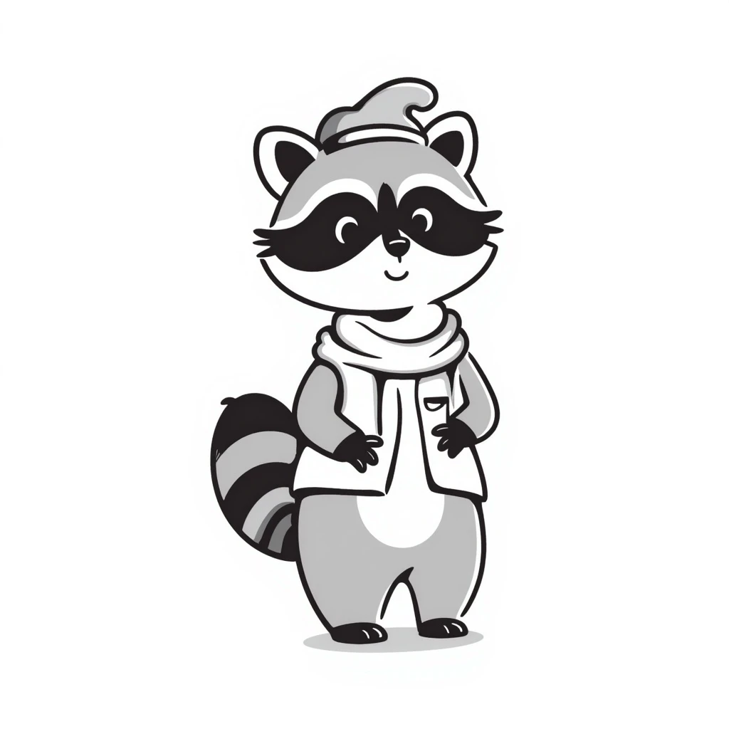 Raccoon emoji