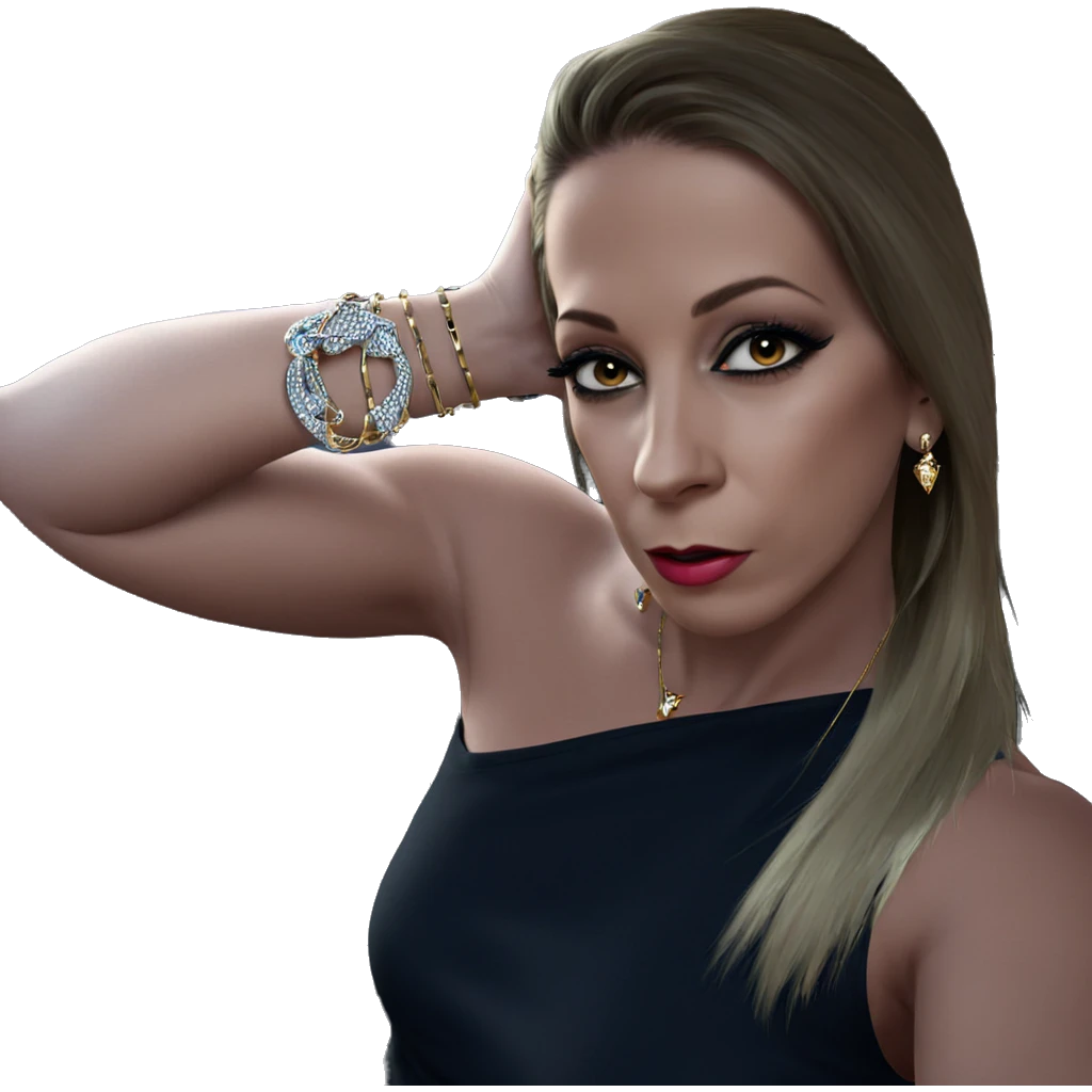 girl in car with jewelry emoji