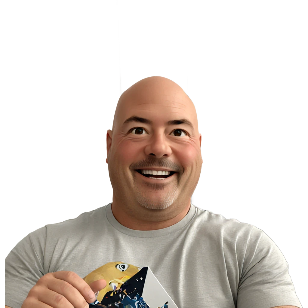 smiling bald guy in shirt emoji