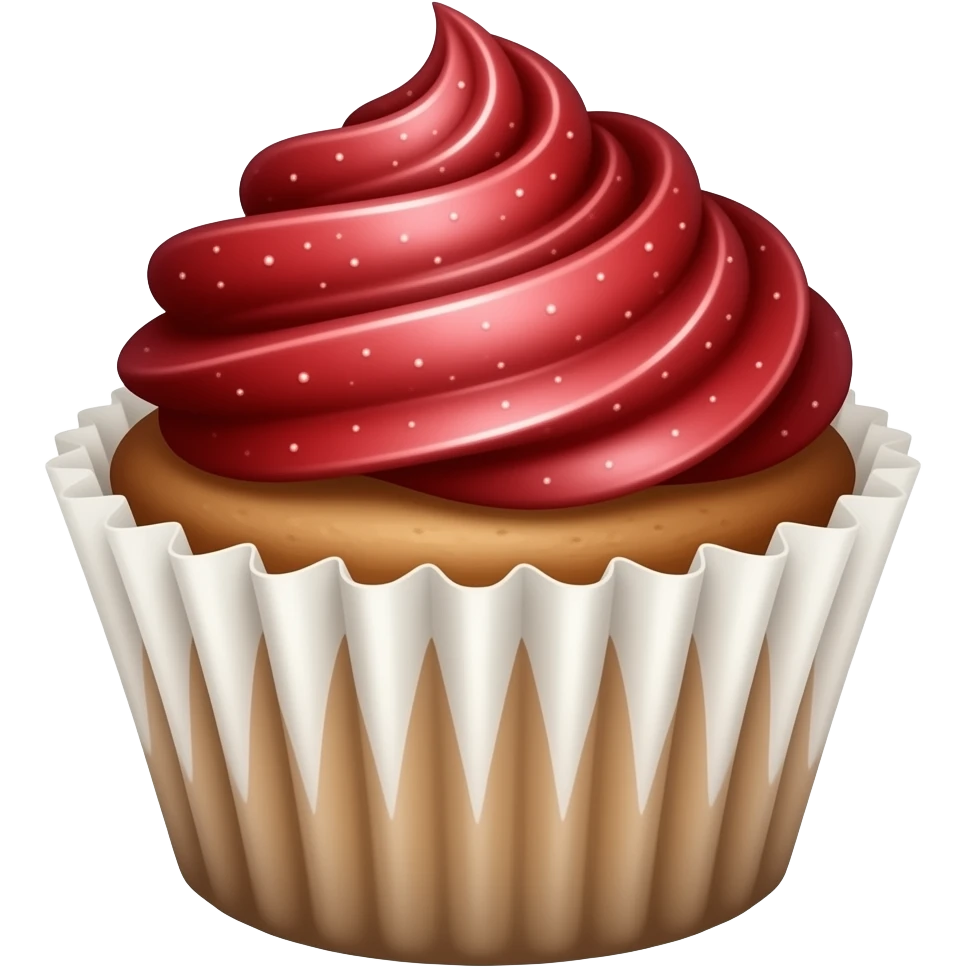 red galaxy cupcake emoji