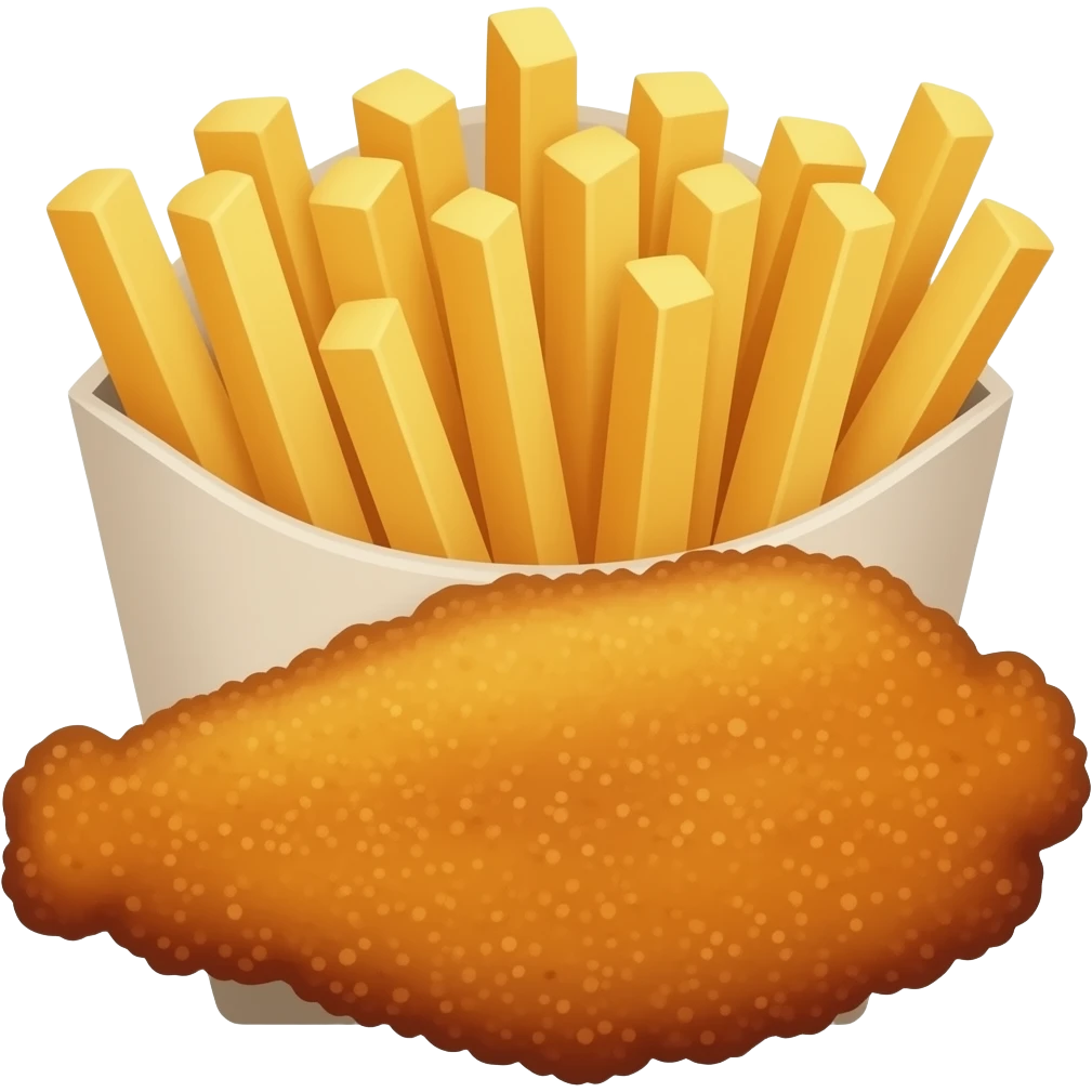 Schnitzel Pommes emoji