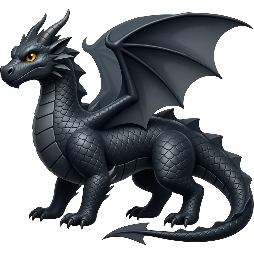 Black dragon emoji