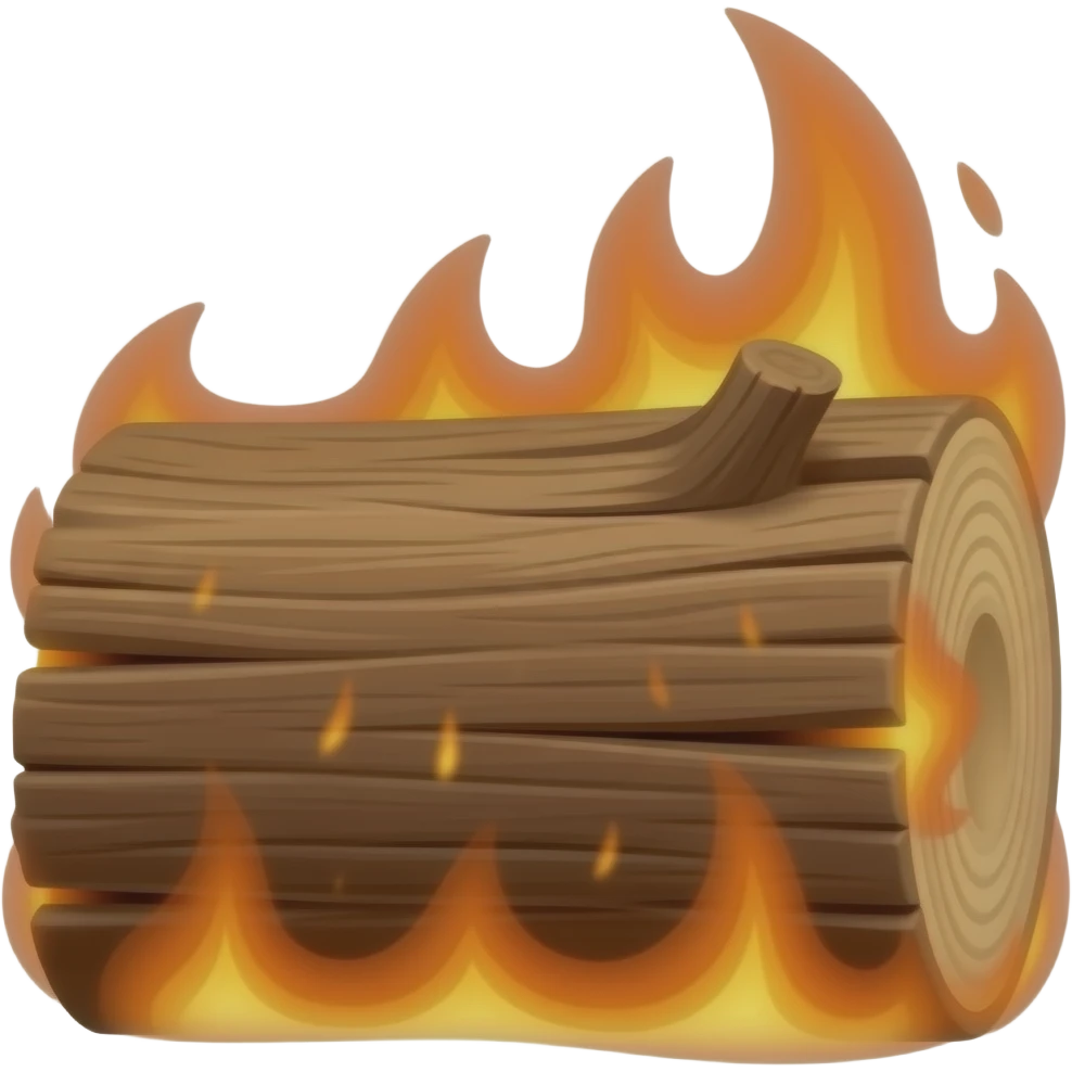 Burned Wood emoji