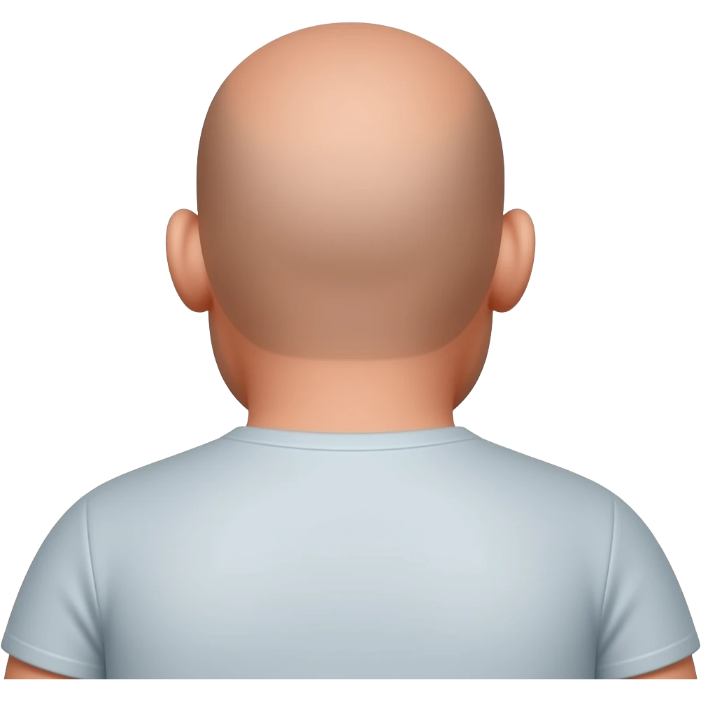 fat bald man from the back emoji