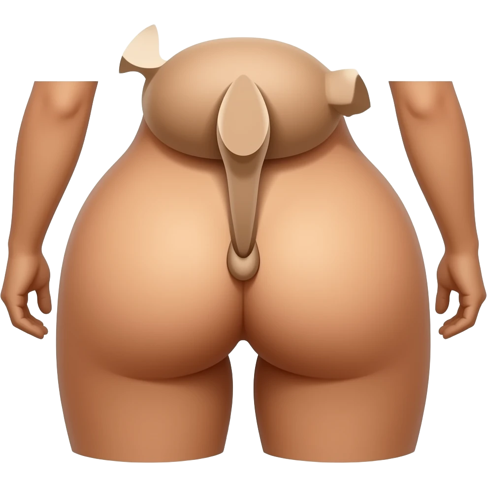 Big latina ass naked dildo with testicles emoji