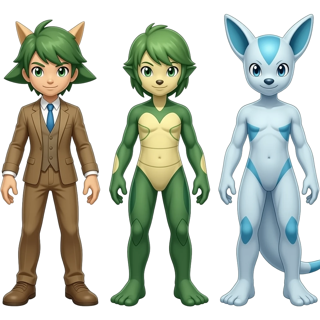 Treecko-Sceptile-Celebi full body emoji