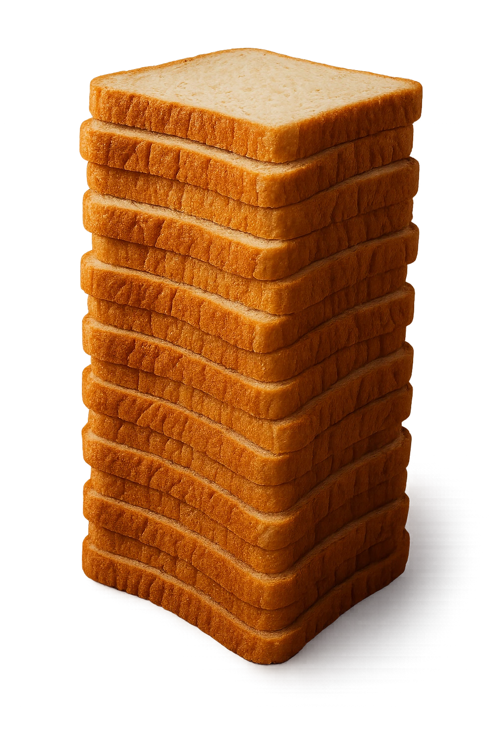 TORRETTA DI FETTINE DI PANE,  iperrealistico 4k emoji