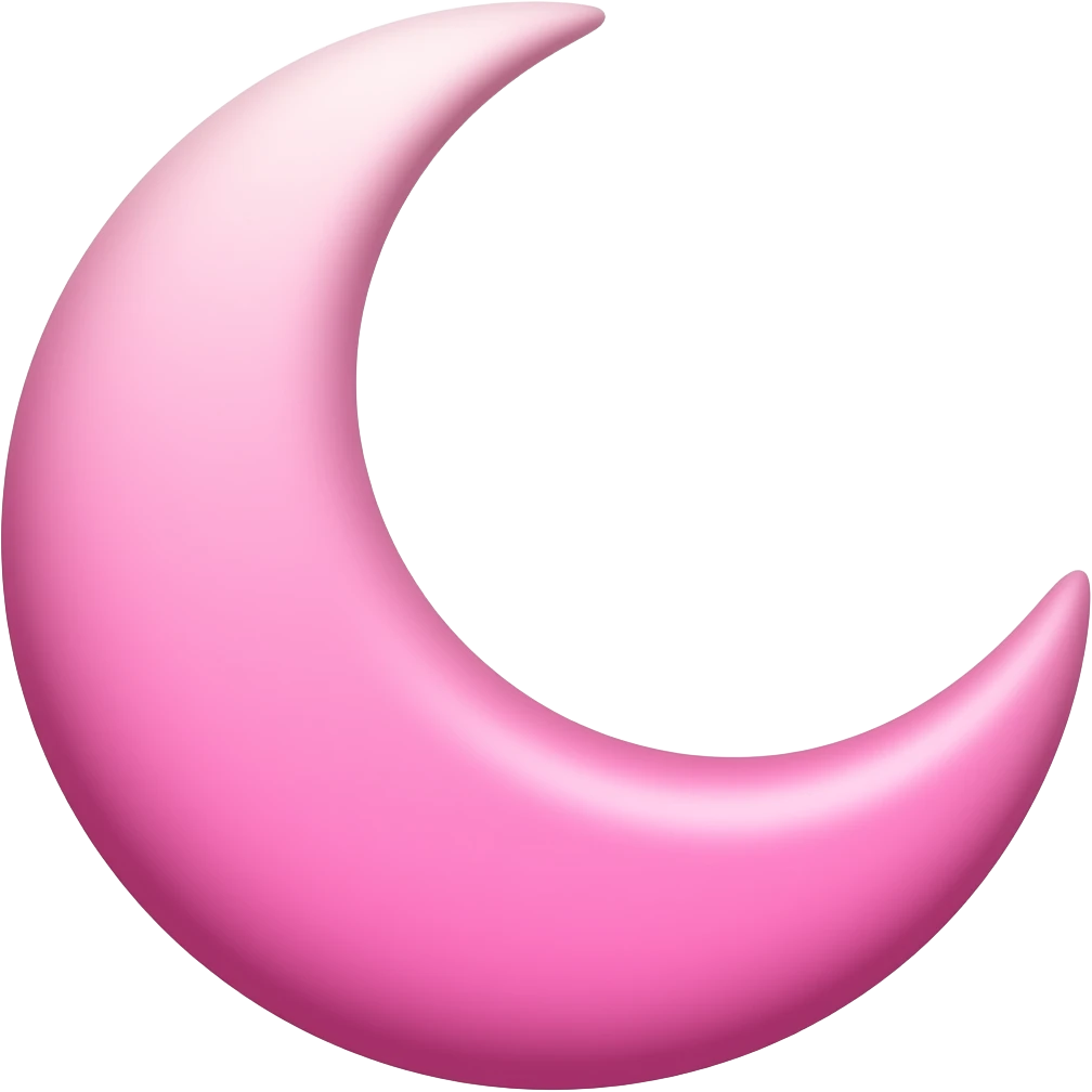 Pink moon emoji emoji