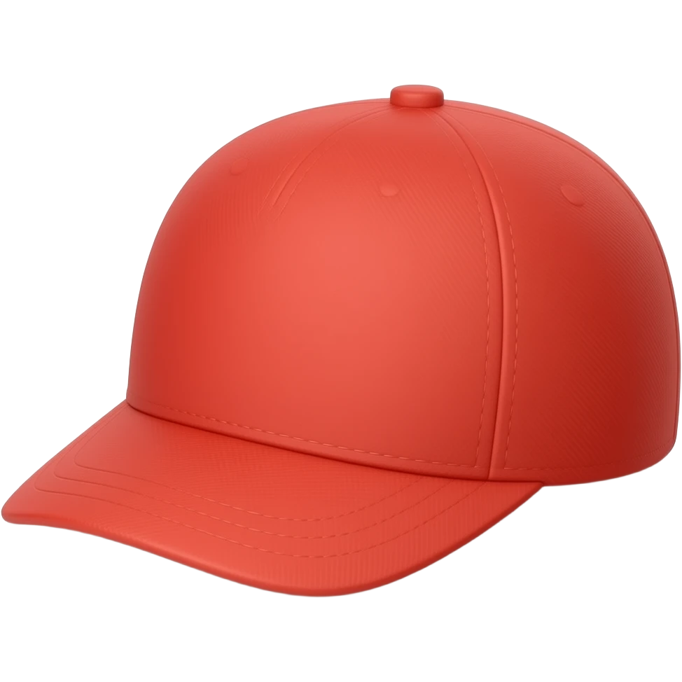 Red peak cap angled to the right emoji