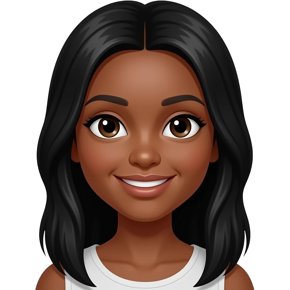 emojis.com brown-girl-with-long-black-sleek-hair,-beautiful-big-eyes,-profiled-nose,-and-a-beautiful-smile emoji