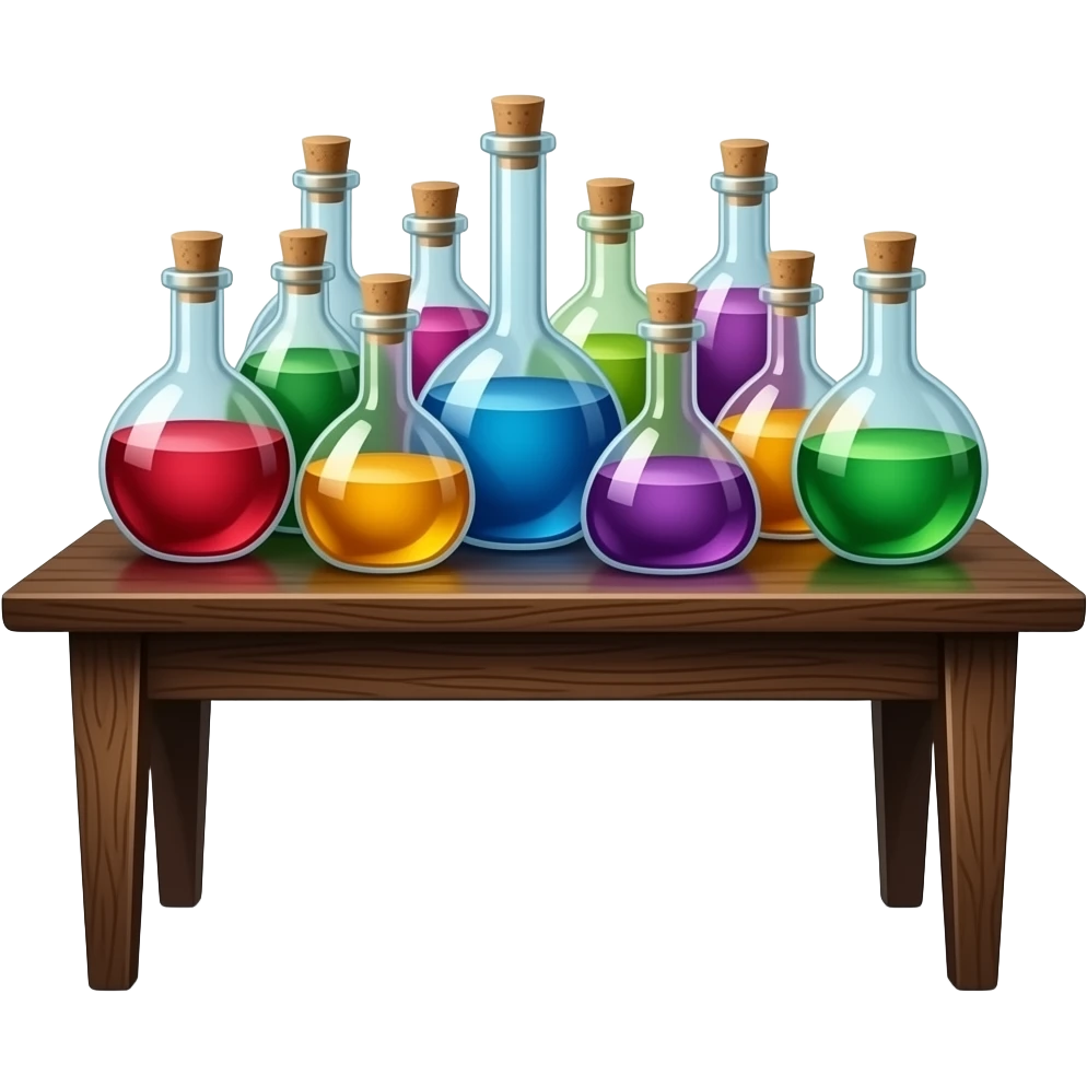 FRASCOS POÇOES IMAGEM UNICA emoji