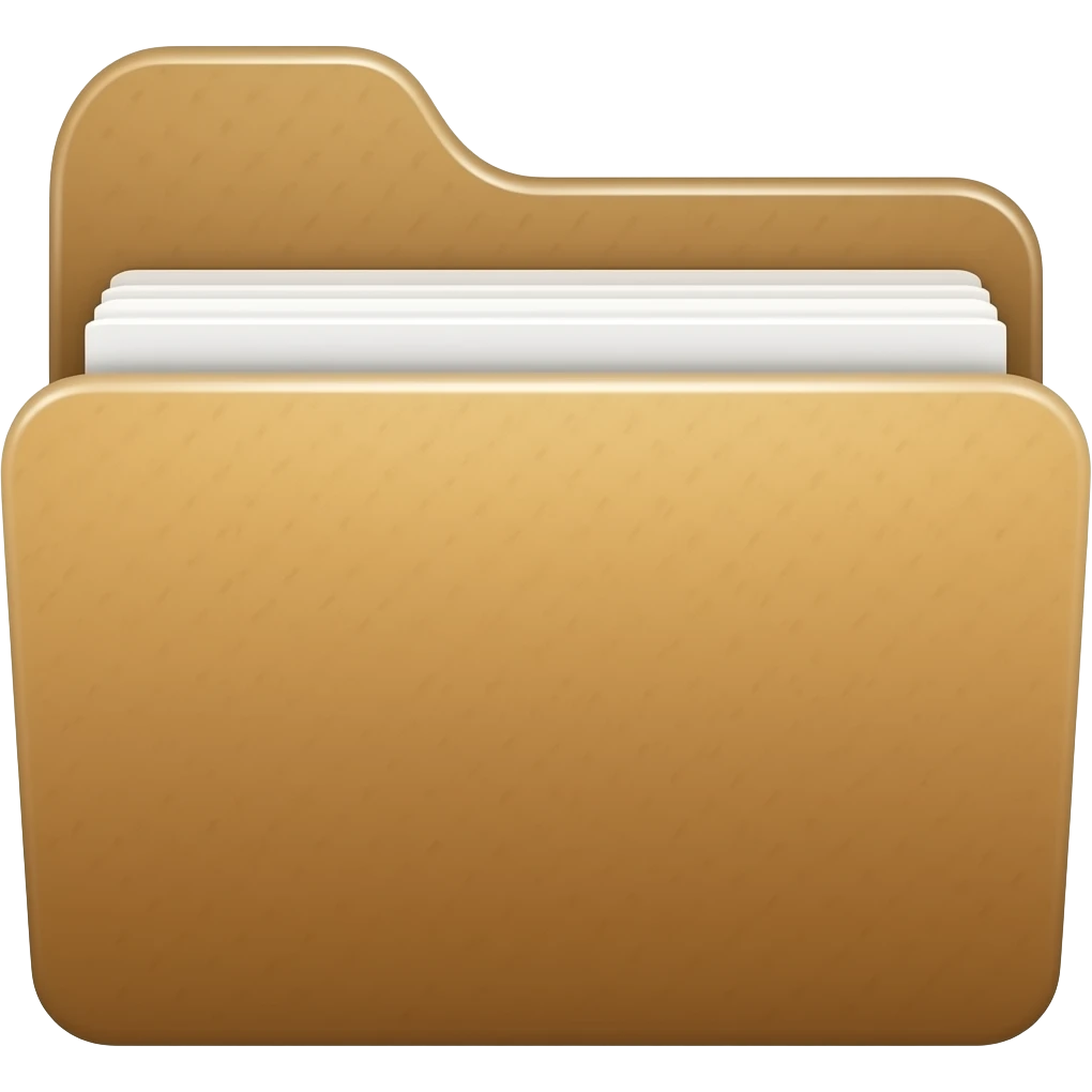 brown folder emoji