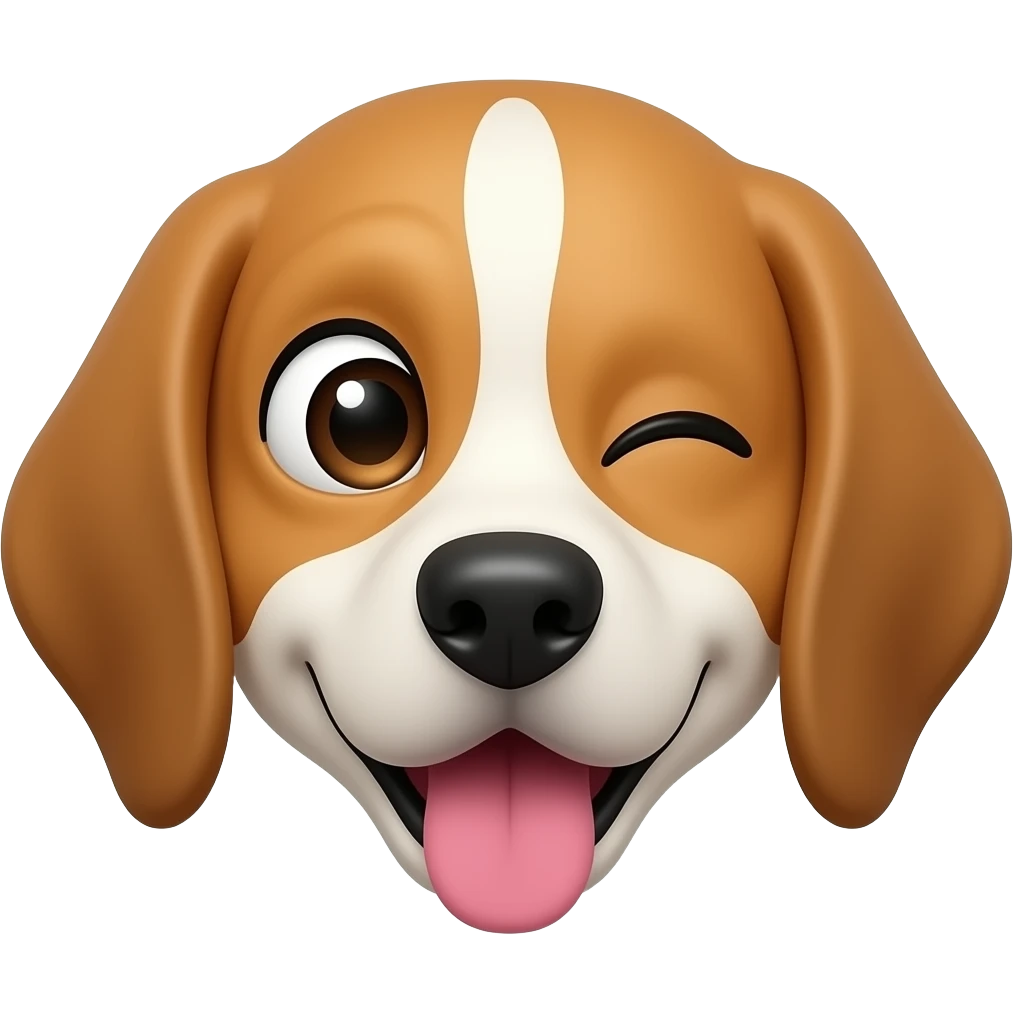 Dog giving a side eye emoji