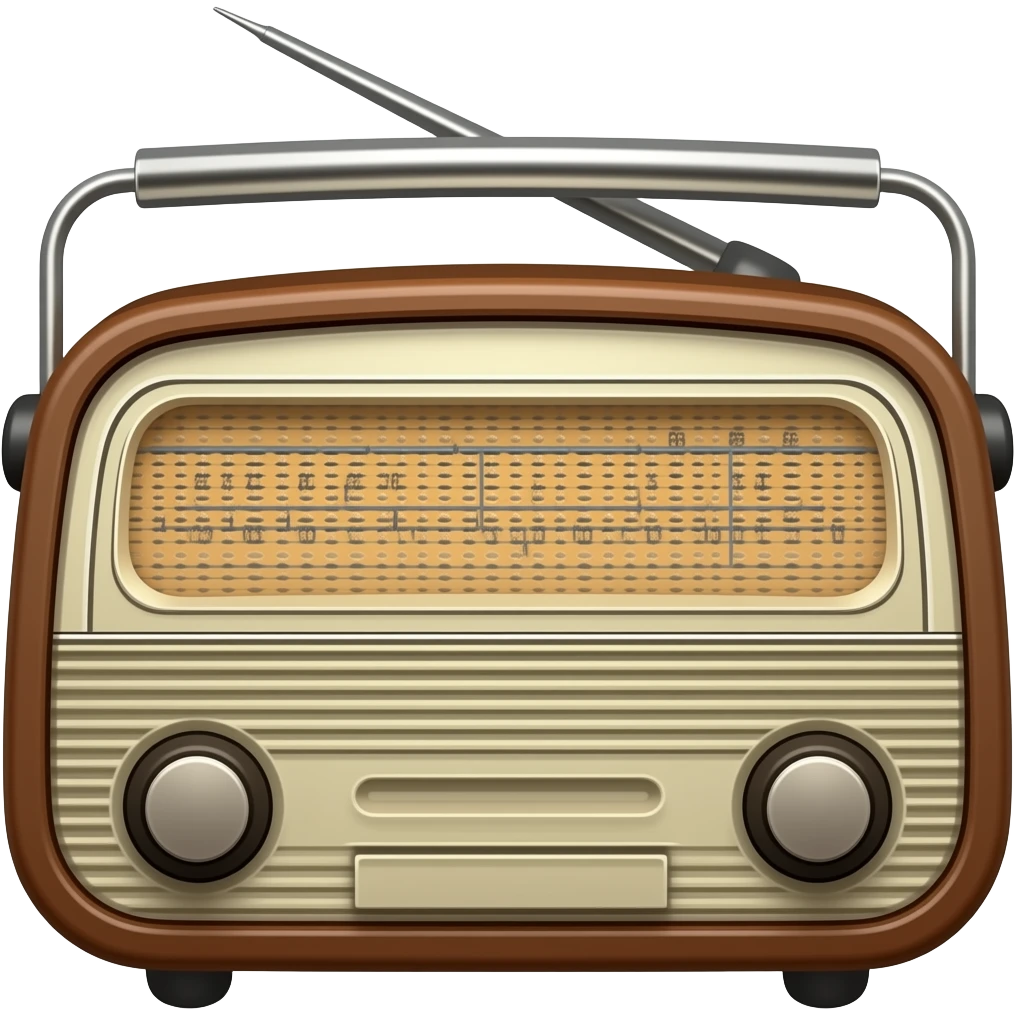 vintage radio emoji