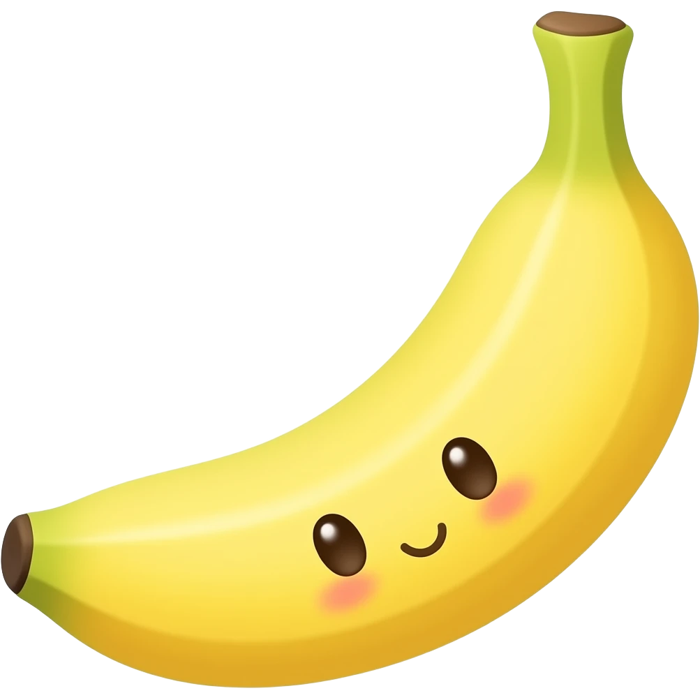 Kawaii banana emoji