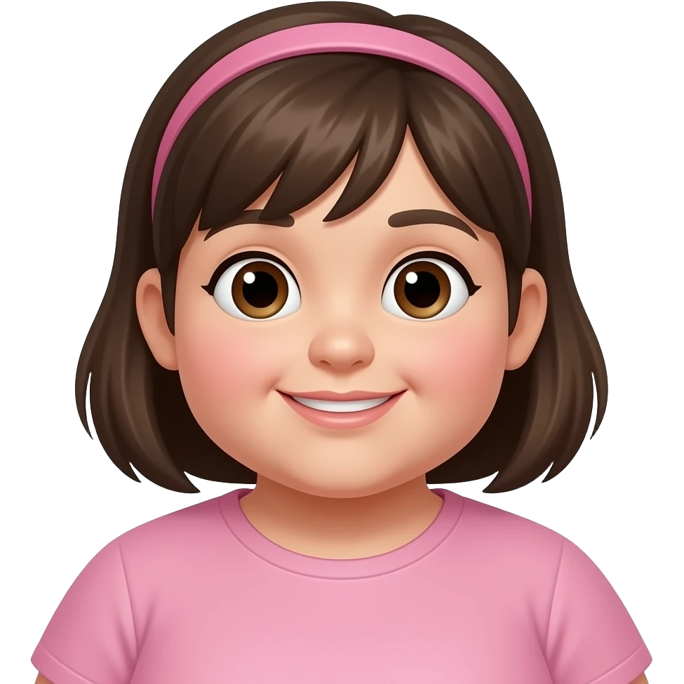 Fat kid girl emoji