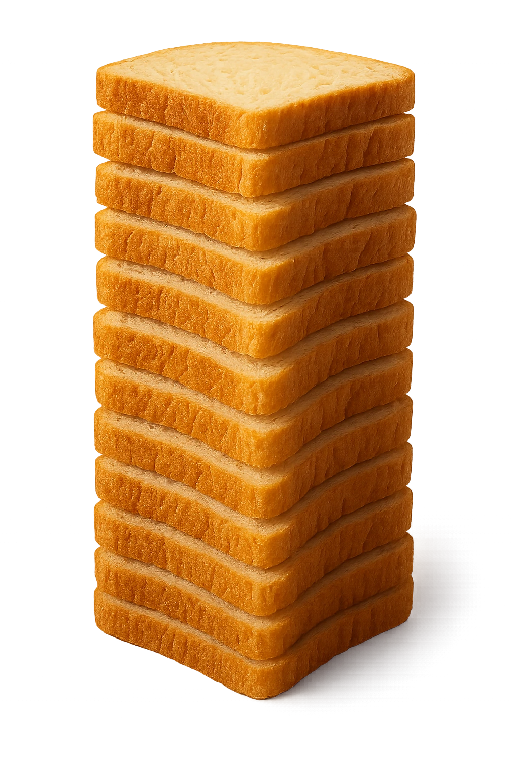 TORRETTA DI FETTINE DI PANE,  iperrealistico 4k emoji