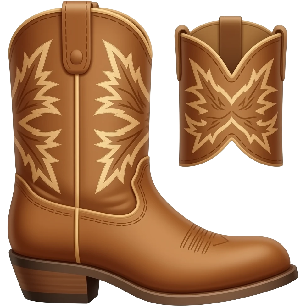 Cowboy boots emoji