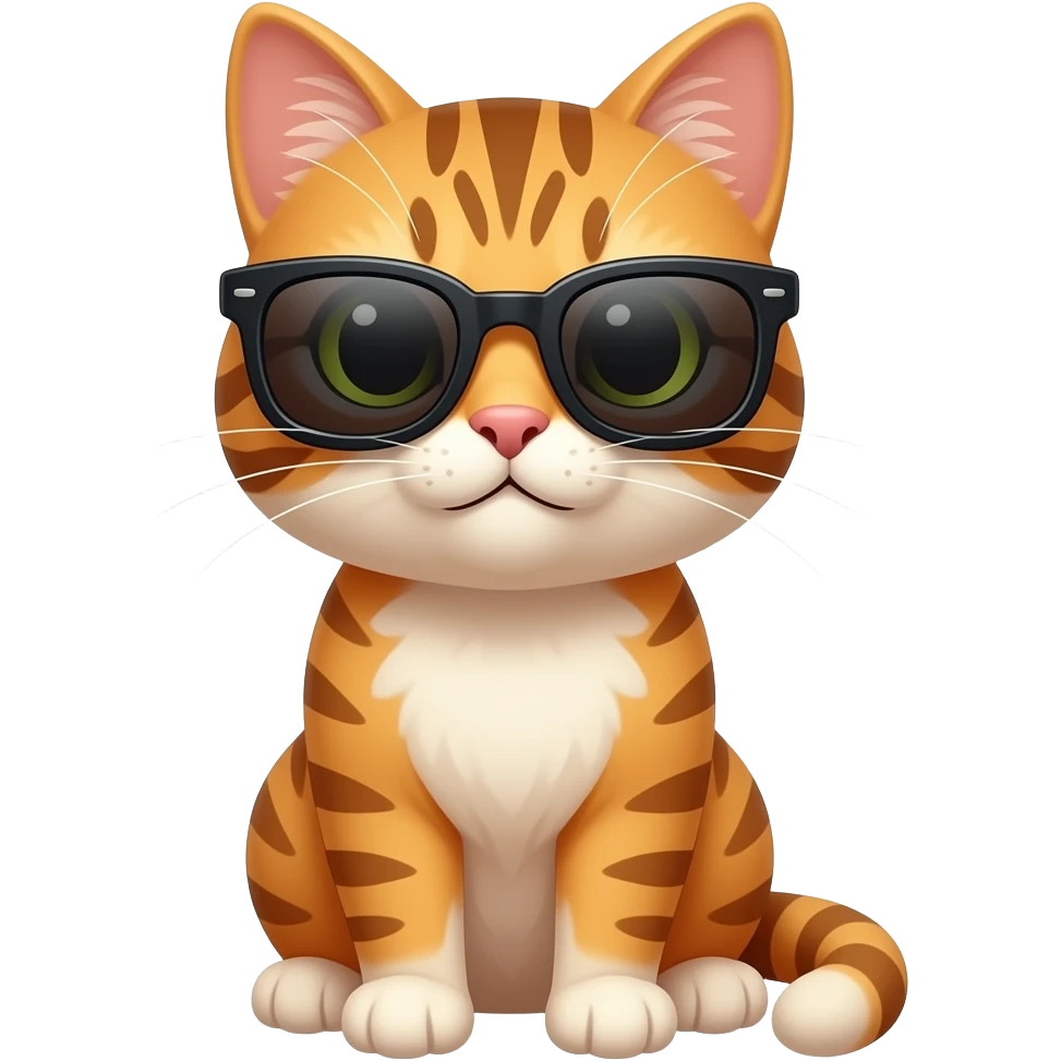 Cat wearing sunglasses emoji