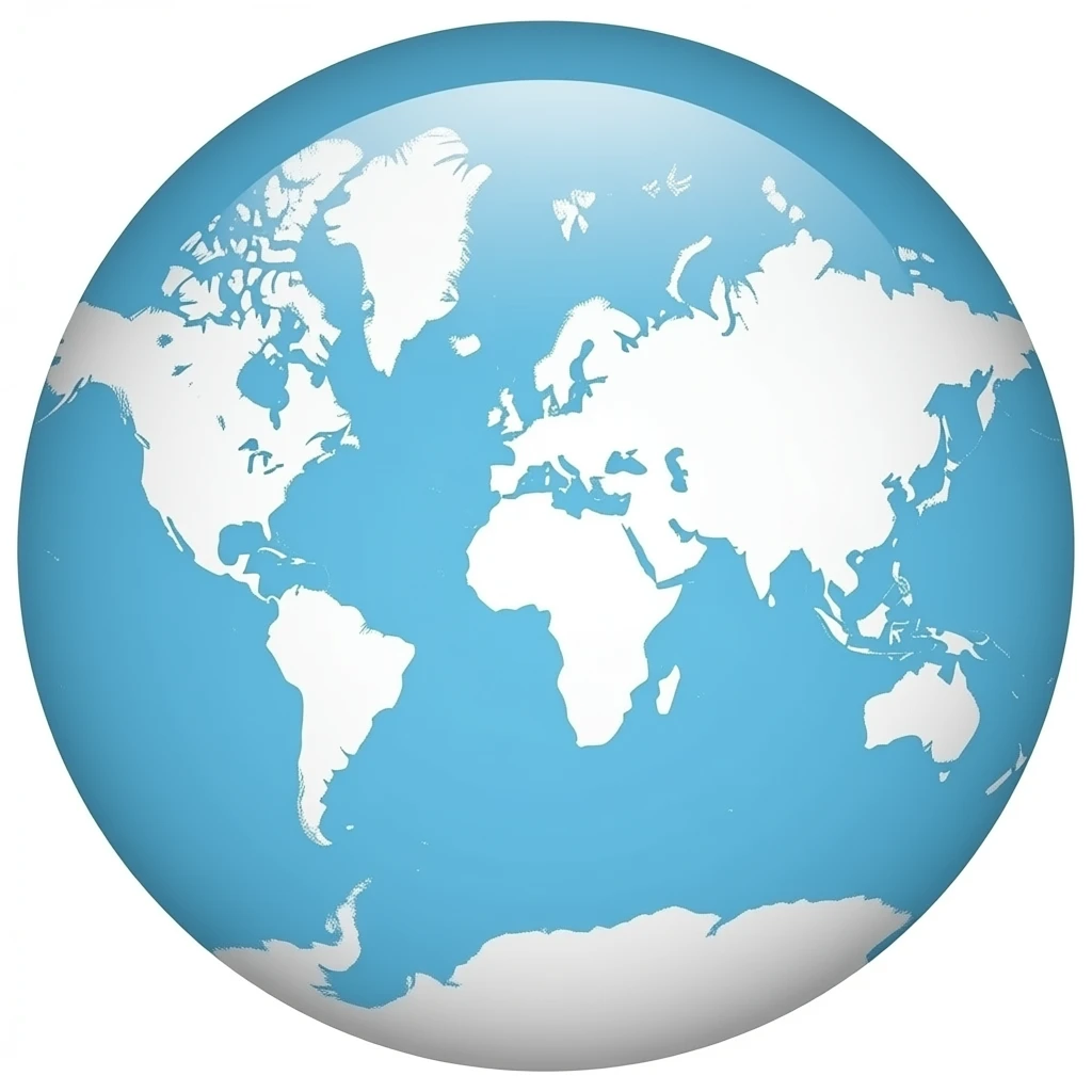 map of the world but the entirety of asia, all of oceania, east europe and the entire south of africa and the horn of africa is colored white emoji