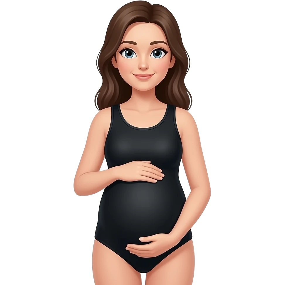 Femme enceinte body noir  justaucorps gymnastique 42/44taille emoji