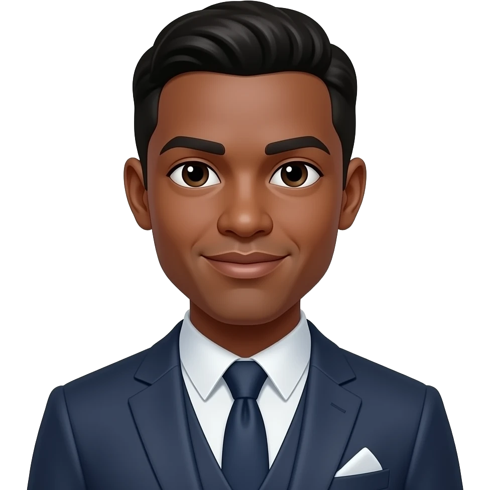dark skin groom emoji