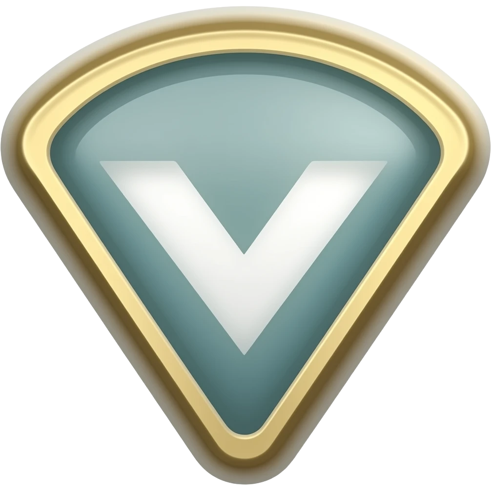V badge to insert in the text emoji