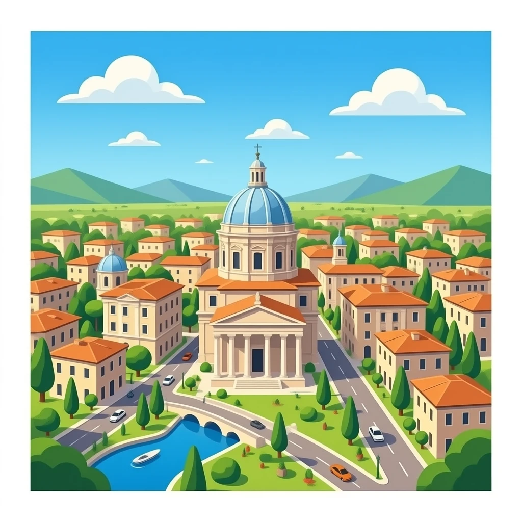 Roman Empire city top view emoji