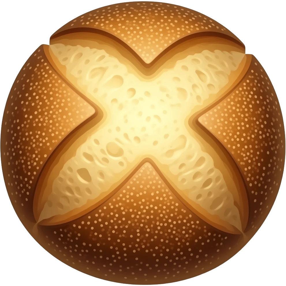 Round sourdough emoji