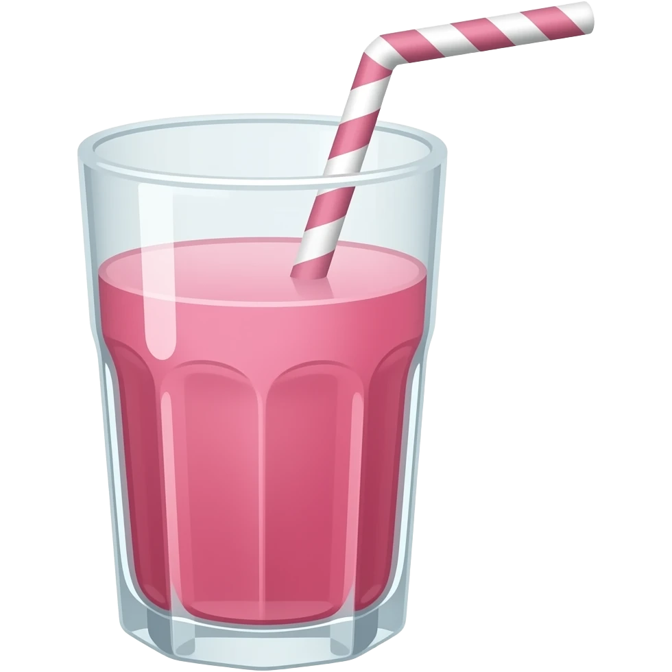 Drinks pink emoji
