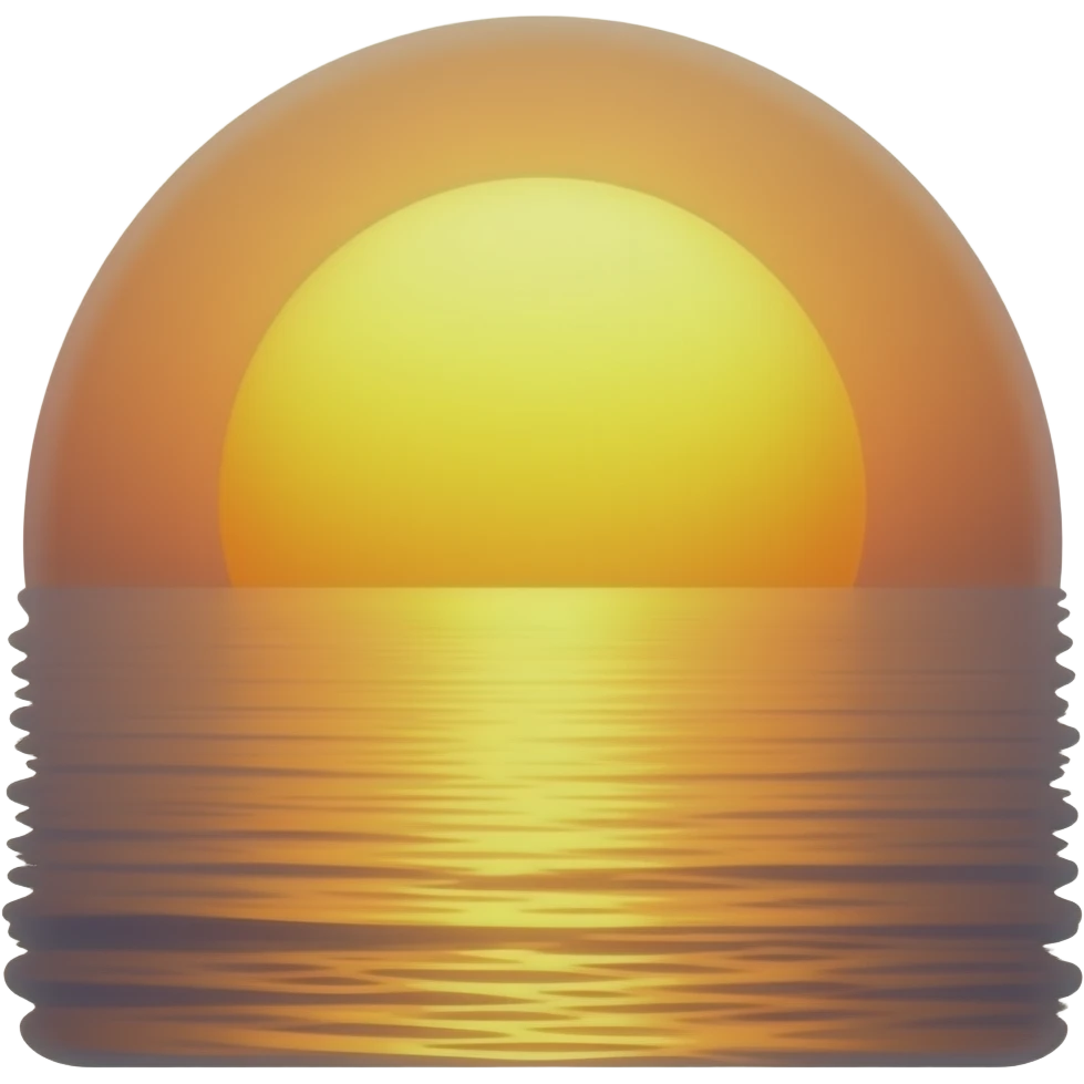 Sun in Dusk emoji