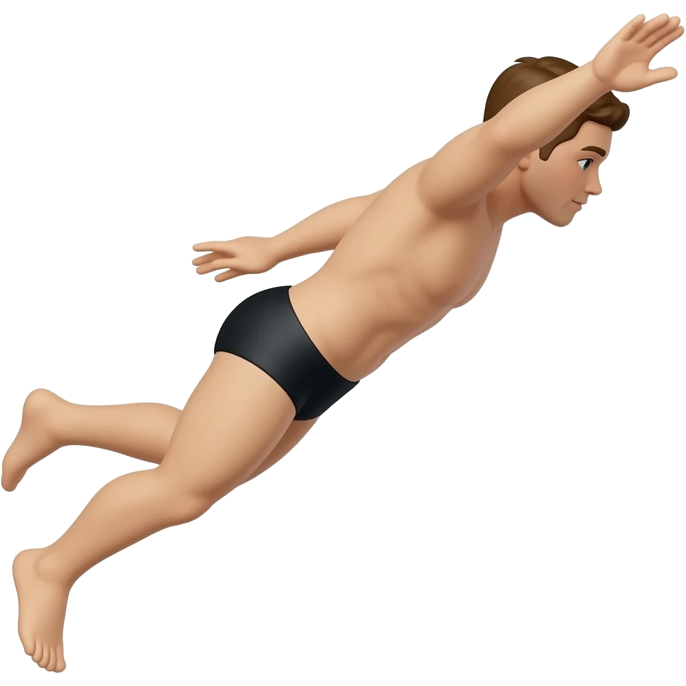diving towards the right emoji