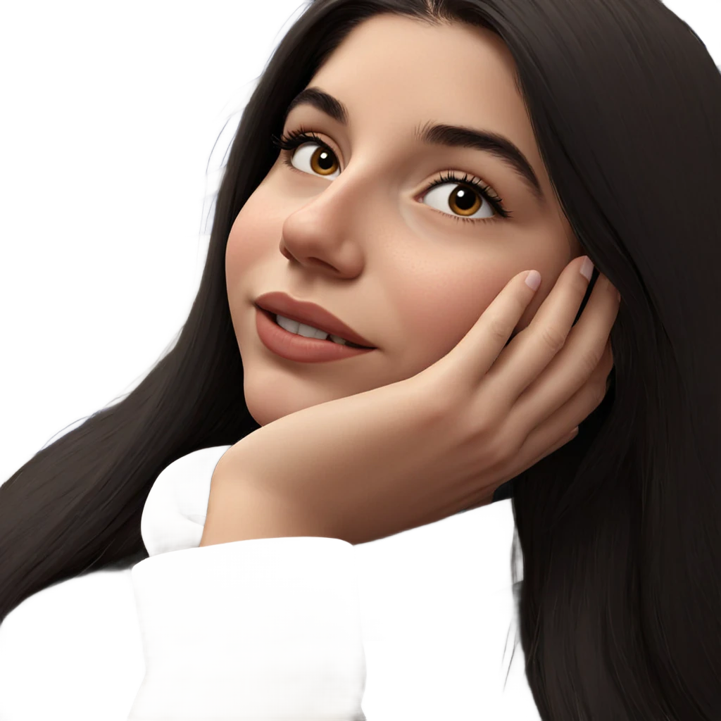 realistic portrait of girl emoji