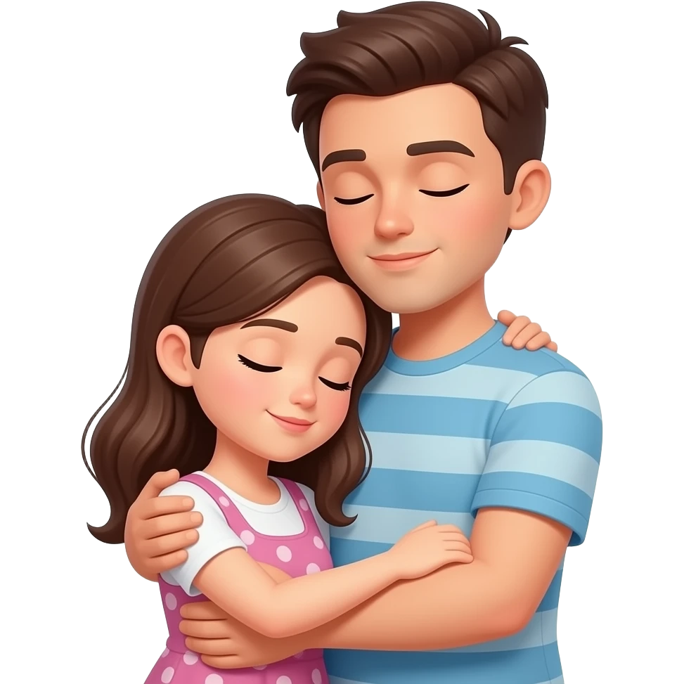 Sleep on boyfriend hug emoji