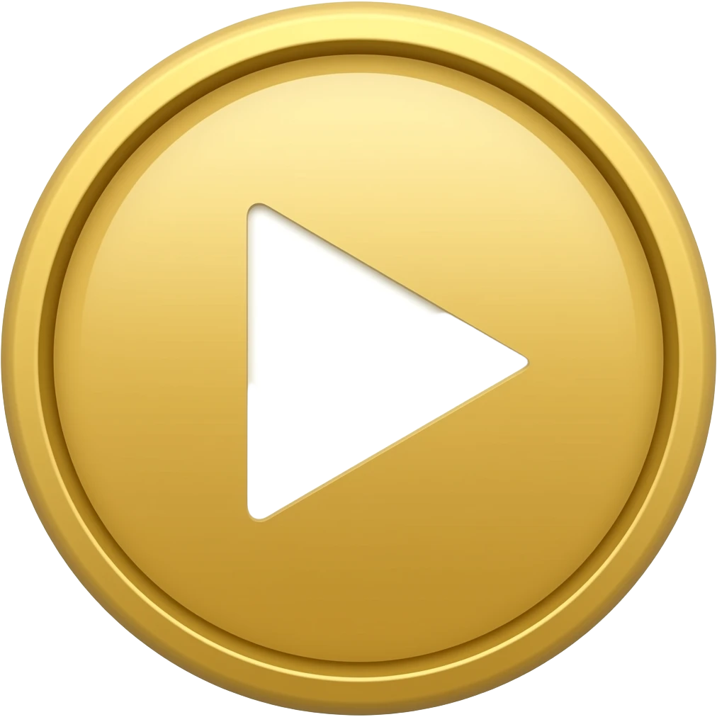 YouTube gold play button emoji