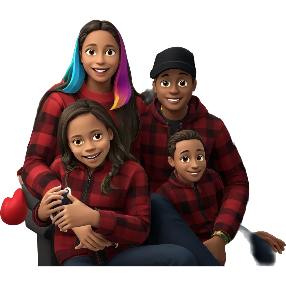 cheerful holiday gathering scene emoji