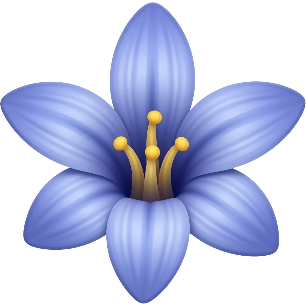 Bluebell flower emoji