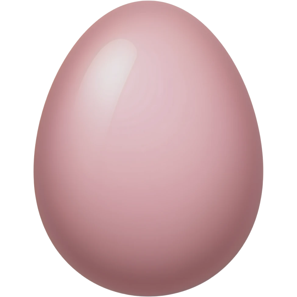 Pink egg emoji