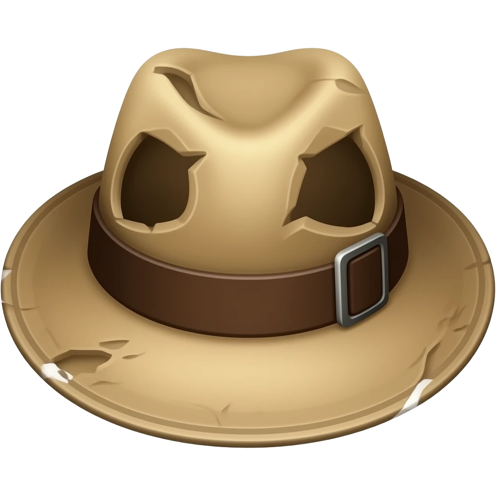 old holey hat emoji
