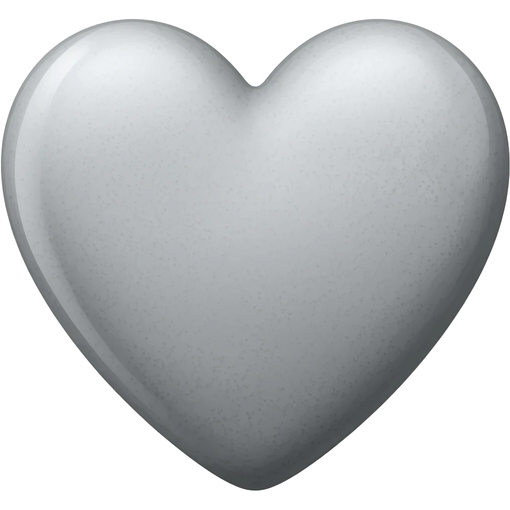 Un coeur de pierre emoji