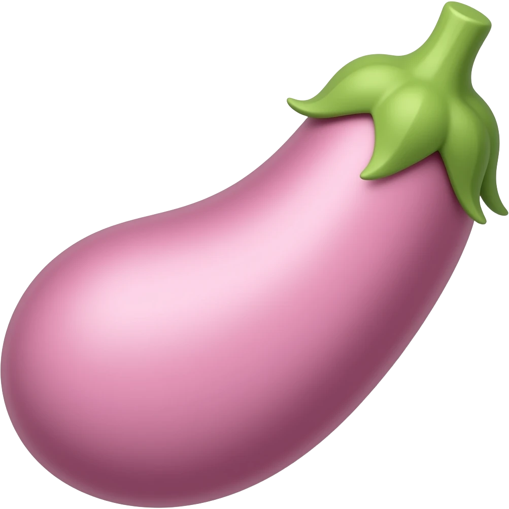 eggplant that is flesh colored emoji