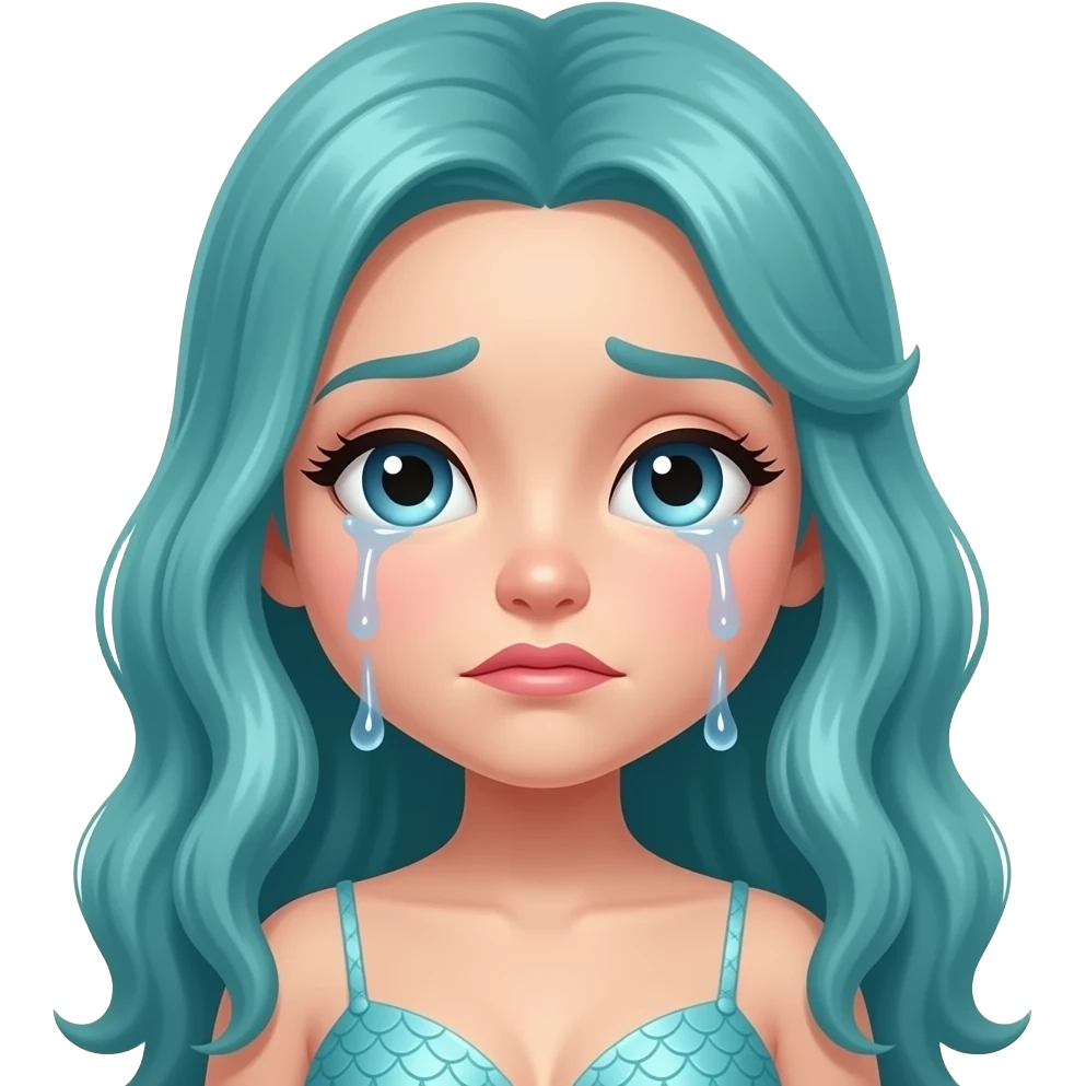 Mermaids tear emoji