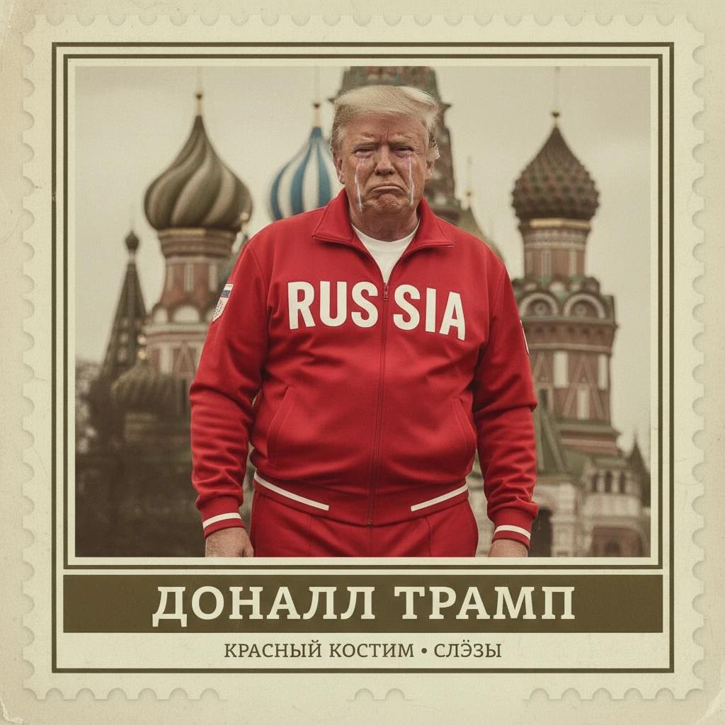 Дональд Трамп в спортивном красном костюме RUSSIA очень грустный плачет. Цветное фото

Стилизуй под такую марку  emoji