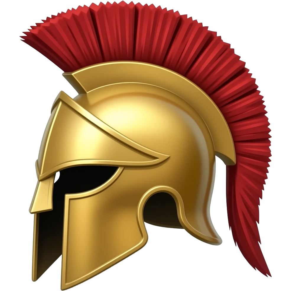 Emoji of a Spartan helmet emoji