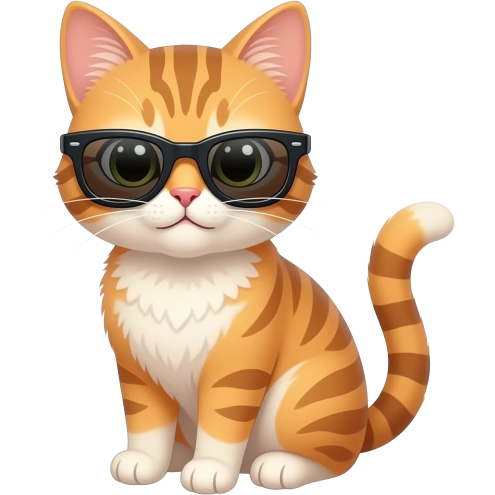 Cat wearing sunglasses emoji