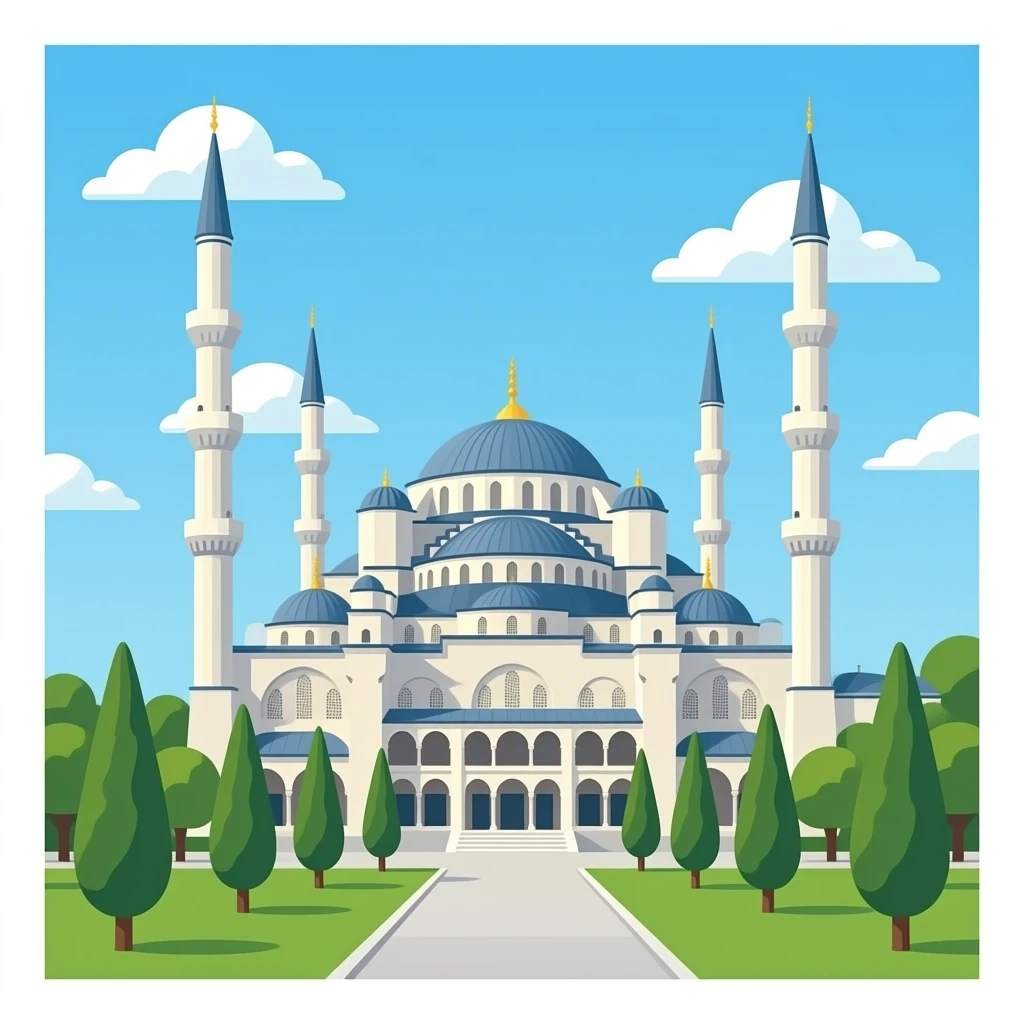 Blue mosque emoji