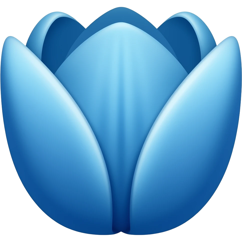 Blue tulip emoji🌷 emoji
