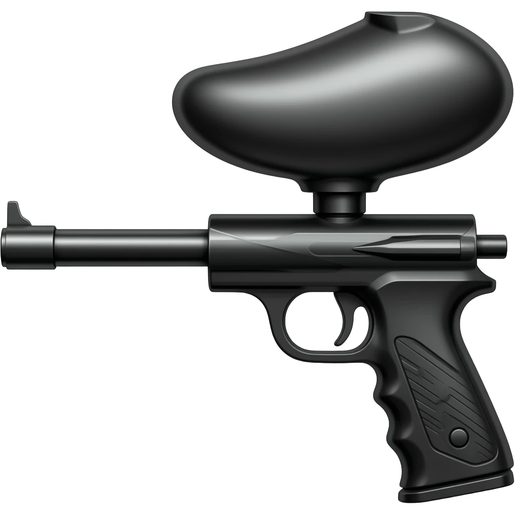 Skinny paintball gun emoji