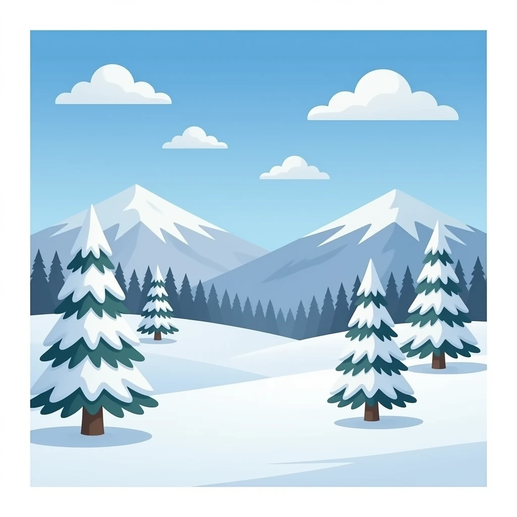 snow landscape emoji