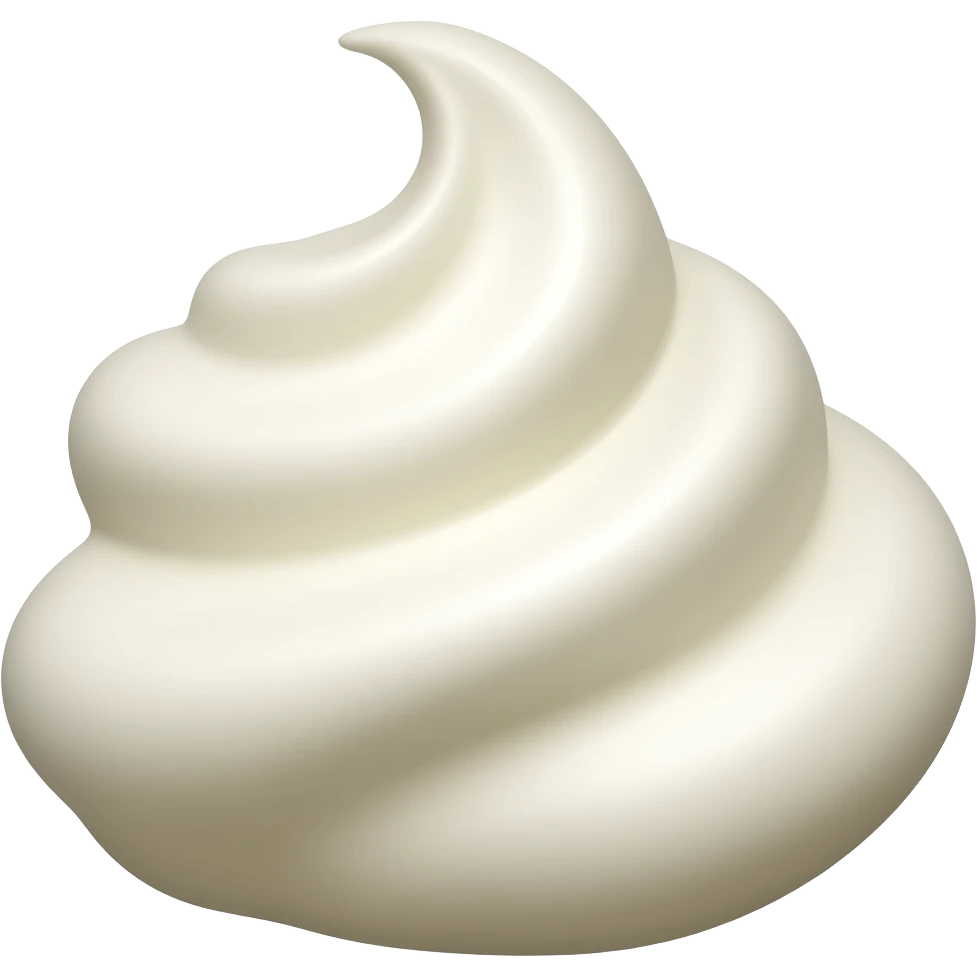 White cream emoji